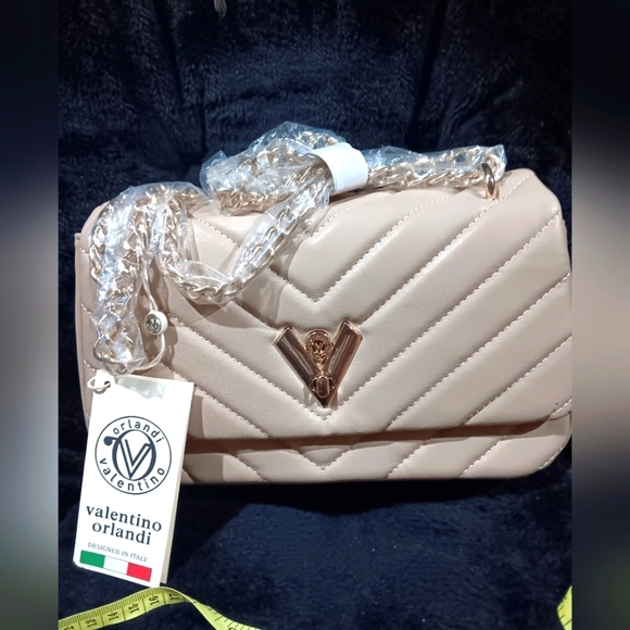Valentino Orlandi Handbags - NWT Valentino Orlandi small crossbody bag taupe